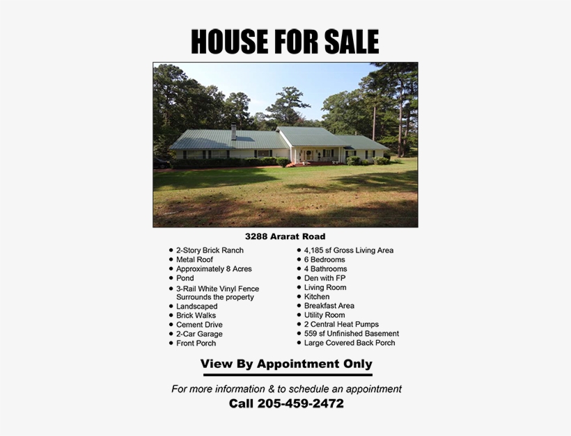 Property For Sale - Sale Sign, transparent png #3894512