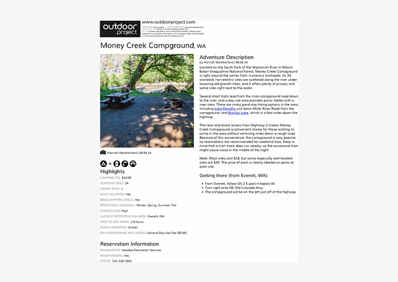 Money Creek Campground Field Guide - Red Rock Canyon Lake Forest Hike, transparent png #3895285