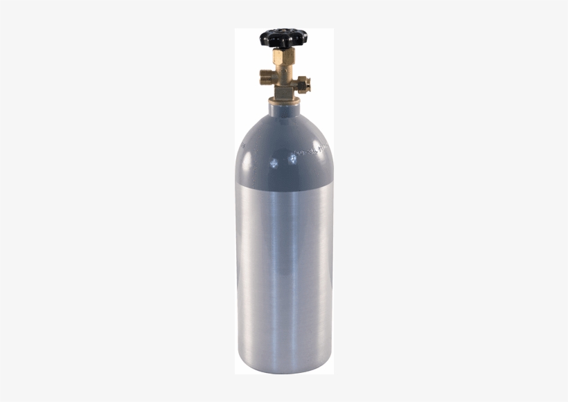Aluminum Co2 Tank 5 Lb Pressurized Co2 Bottles/cylinders, - Carbon Dioxide, transparent png #3895632