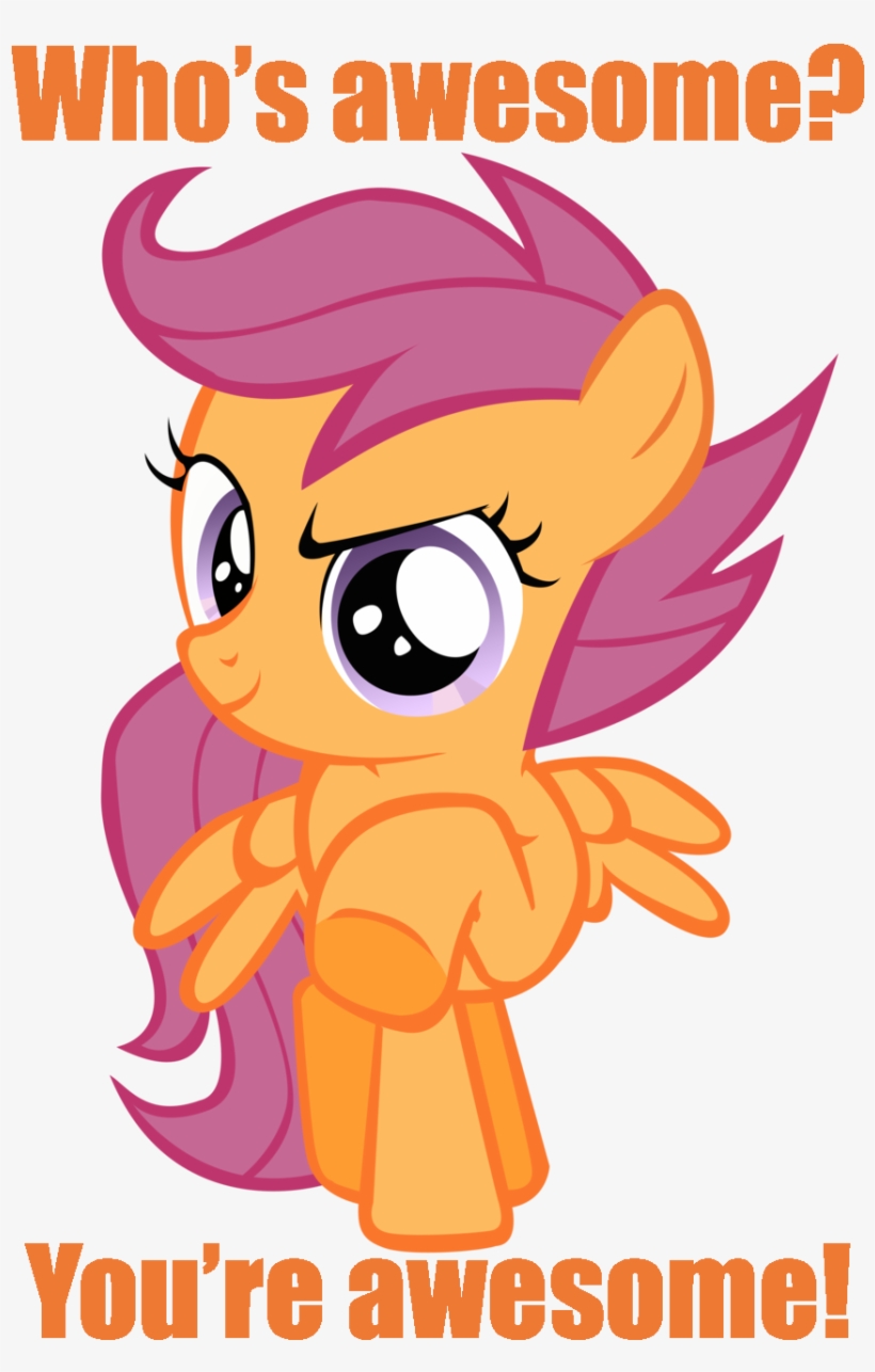 Awesome, Caption, Female, Filly, Image Macro, Looking - Mlp You Re Awesome, transparent png #3896165