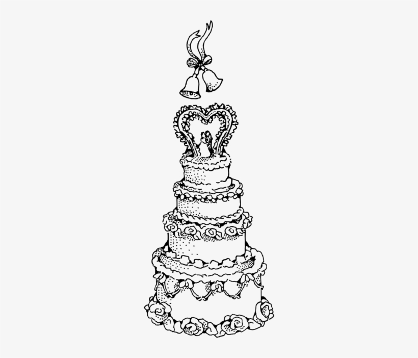 Wedding Cake - Draw A Wedding Cake, transparent png #3896784