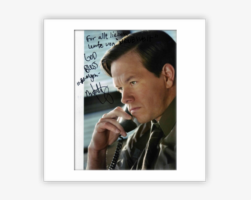 Mark Wahlberg - Autograph, transparent png #3896899