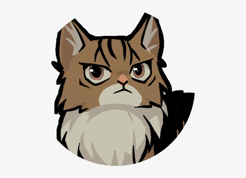 Landryportraitcat Serious - Cartoon, transparent png #3897042