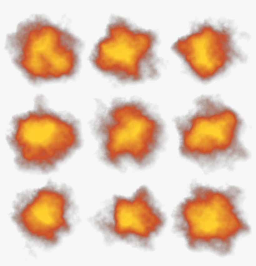 Explosion Particles Sprite Atlas Opengameart Org - Visual Arts, transparent png #3897133