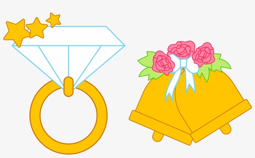 Wedding Cake Clipart Bells And Ring - Must Ship Today General Information Labels,paper,black, transparent png #3897137