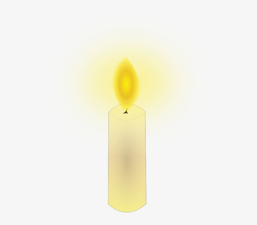 Lit Candle On Transparent Background - Candle - Free Transparent PNG
