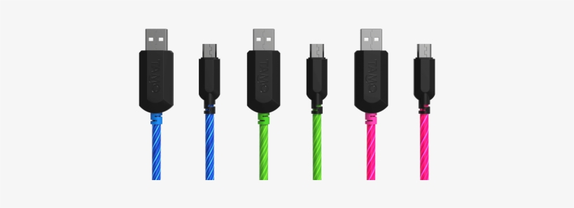 Tamo Charge And Glow Micro Usb Cable Mfi Certified, - Color Micro Usb Cable Png, transparent png #3897510