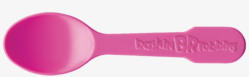 Happiness Is At The End Of A Pink Spoon - Baskin-robbins, transparent png #3897697