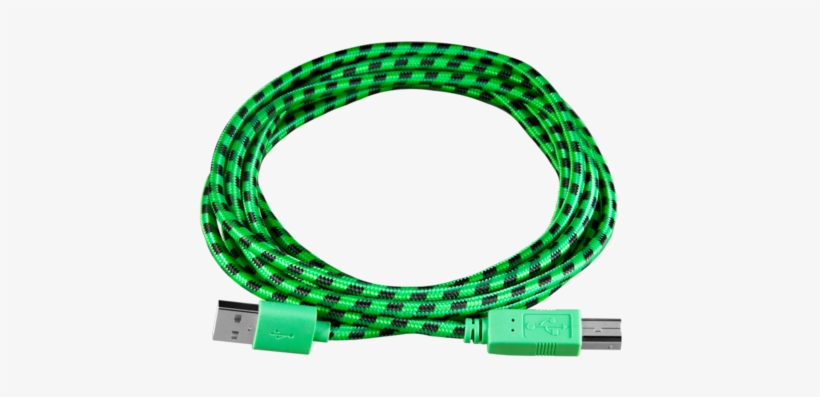10′ Usb - Green Usb Printer Cable, transparent png #3898063