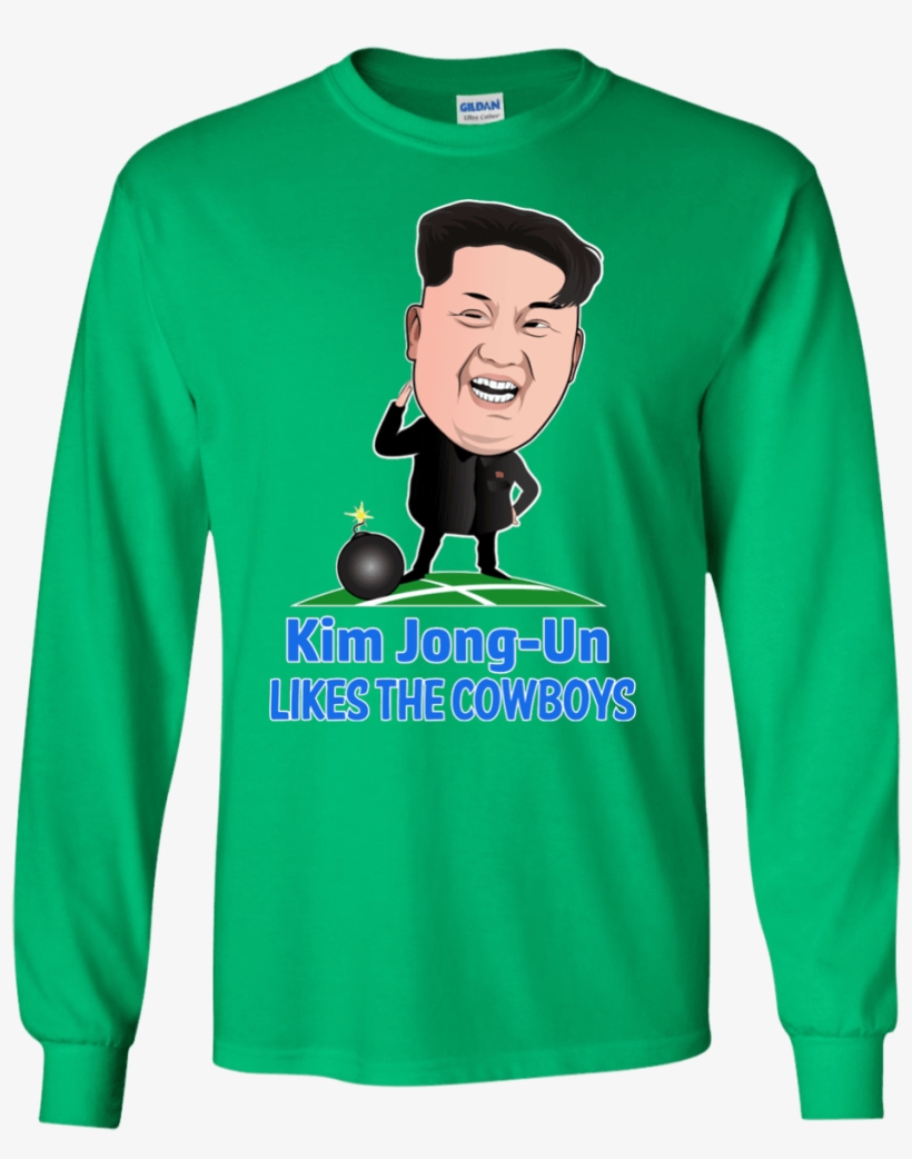 Kim Jong-un Likes The Cowboys - T-shirt, transparent png #3898600