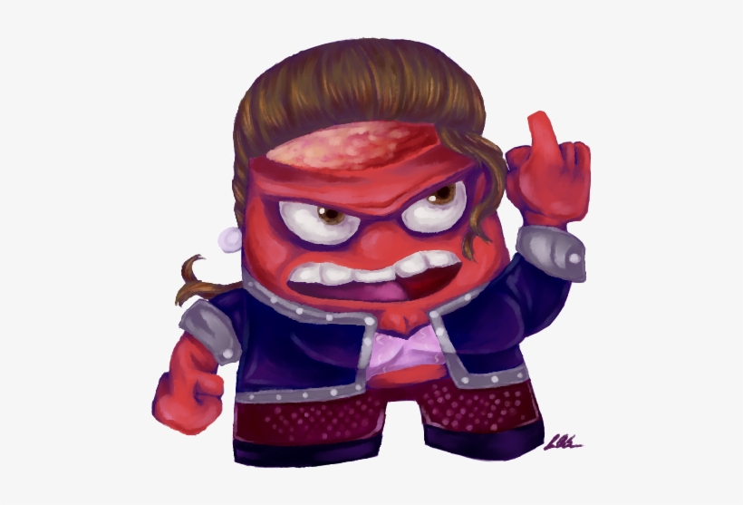 Jessdel Riffs On Inside Out With These Adorable Saints - Anger, transparent png #3898826