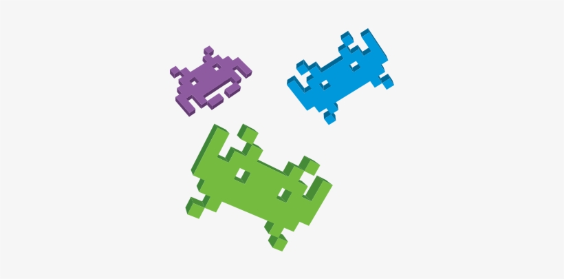 Space Invaders 40th Anniversary - Space Invaders, transparent png #3898875
