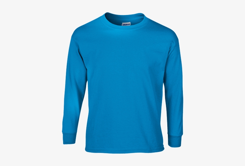 Gildan 240b - Nike Running Long Sleeve Blue, transparent png #3899446