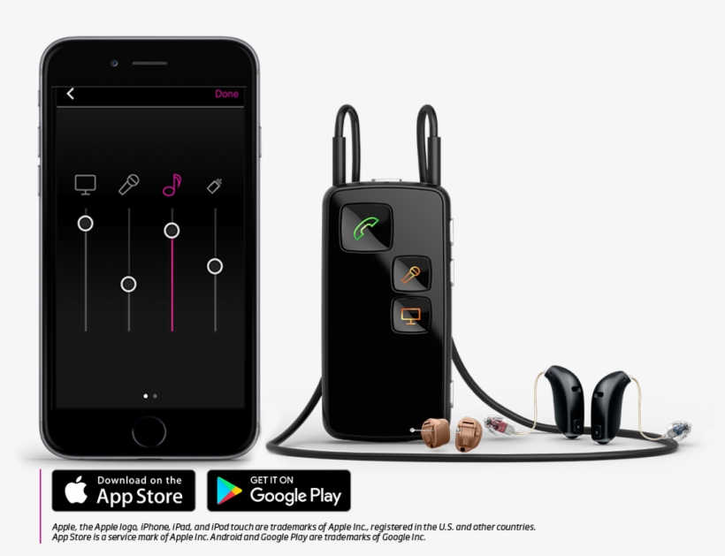 Use Your Smartphone As A Remote - Oticon Opn Connect Line, transparent png #3899498