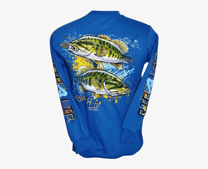 Small Mouth Bass Long Sleeve T-shirt Royal Blue - Sleeve, transparent png #3899617