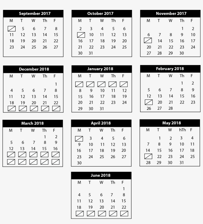 2017-2018 Calendar - Cy-fair High School, transparent png #390473