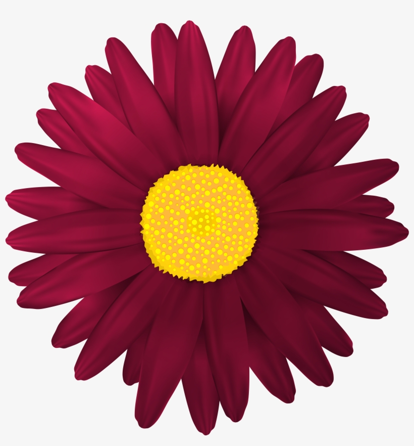 Red Flower Transparent Png Clip Art Image - Transparent Flower, transparent png #390591