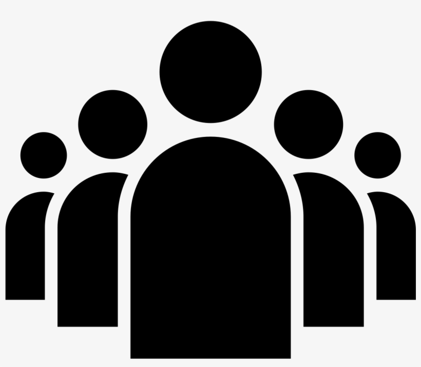 Group Of People In A Formation Comments - Black Icon Facebook Group, transparent png #390828