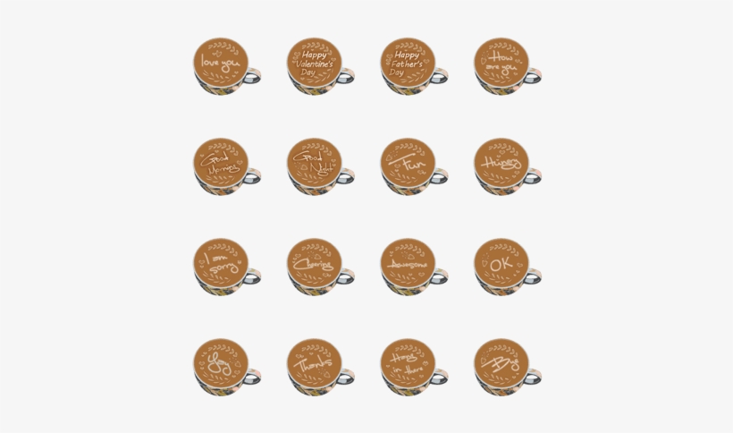 Father's Valentine's Day=latte Art[en] - Sticker, transparent png #390902
