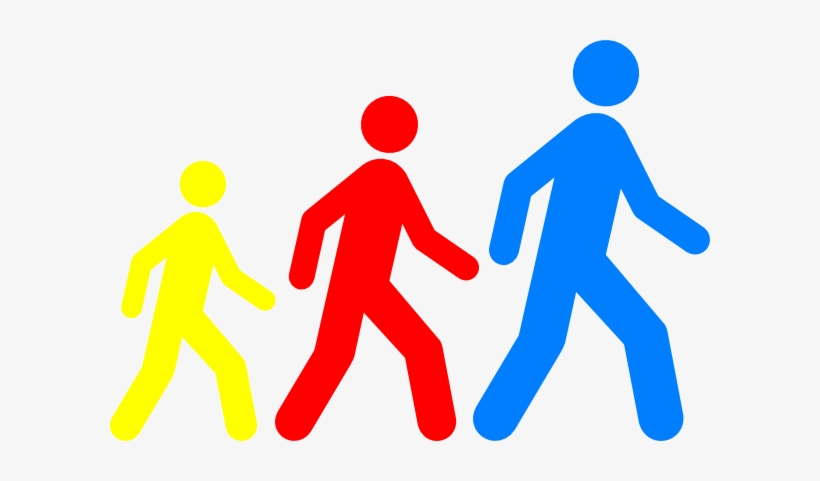 Walking Club Clipart - People Walking Clipart, transparent png #390924