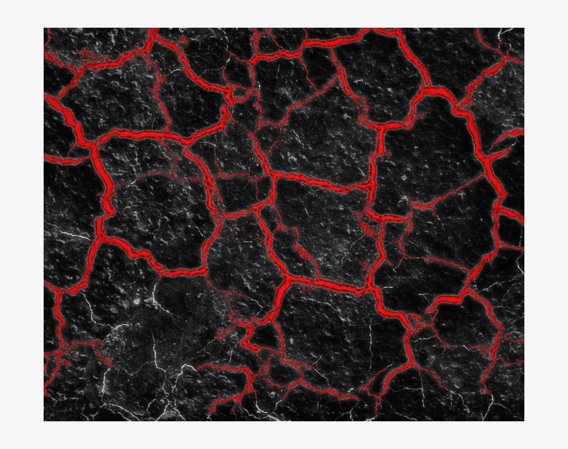 Cracked Stone With Red Glow - Earthquake, transparent png #390925