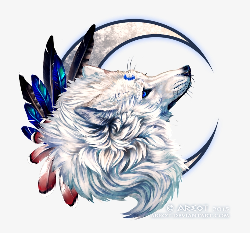 Finished Piece Of Ych For Whitewinterwolf With Beautiful - Wolf Drawing Beautiful, transparent png #390985