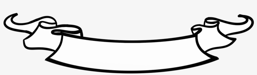 Banner Scroll Png - Black And White Scrolls Clip Art, transparent png #391213