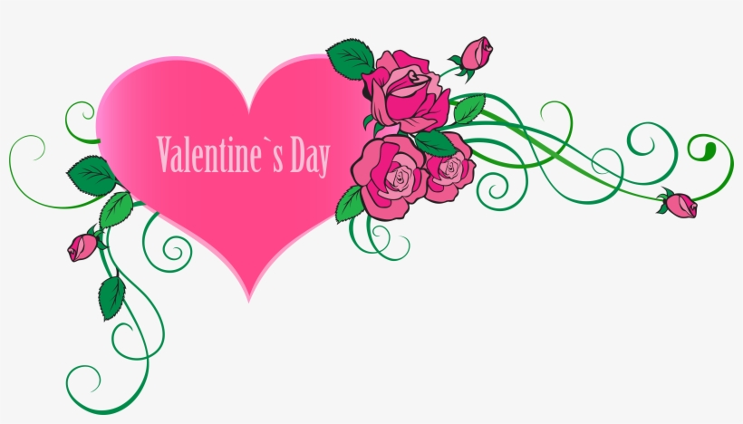 Valentine's Day Clipart Valentine Rose Heart - Valentine's Day - Free ...
