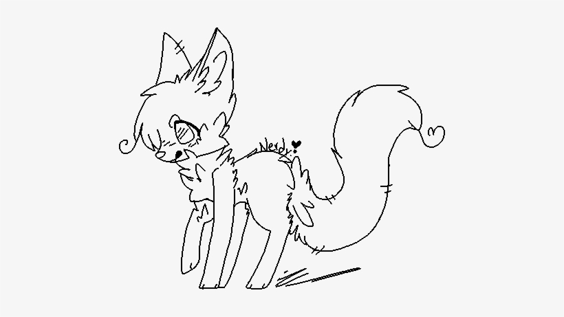 Clipart Black And White Alphabet Drawing Animal - Fox Base Drawing, transparent png #391290