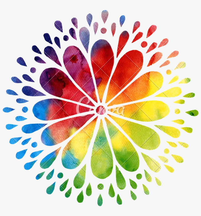 Watercolor Mandala Png, transparent png #391585