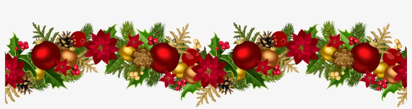 Christmas Decorative Garland Png Clip Art Image - Christmas Garland Png, transparent png #391587