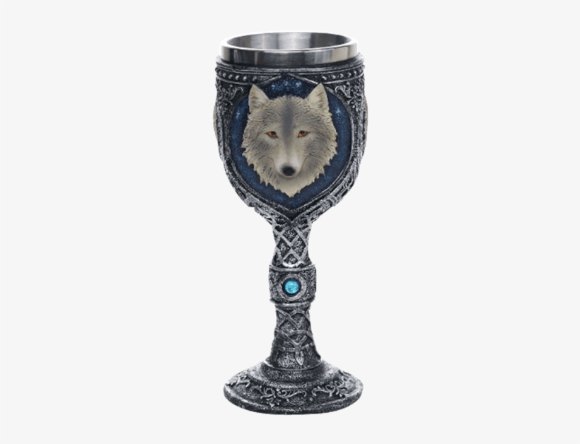 White Wolf Goblet - Pacific Giftware Lone Wolf Celtic Magic 7oz Wine Chalice, transparent png #391657
