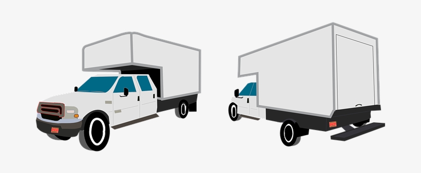 Truck Vehicle Rv Transporter Lorry Truck T - Camionetas De Mudanzas Dibujos, transparent png #391681