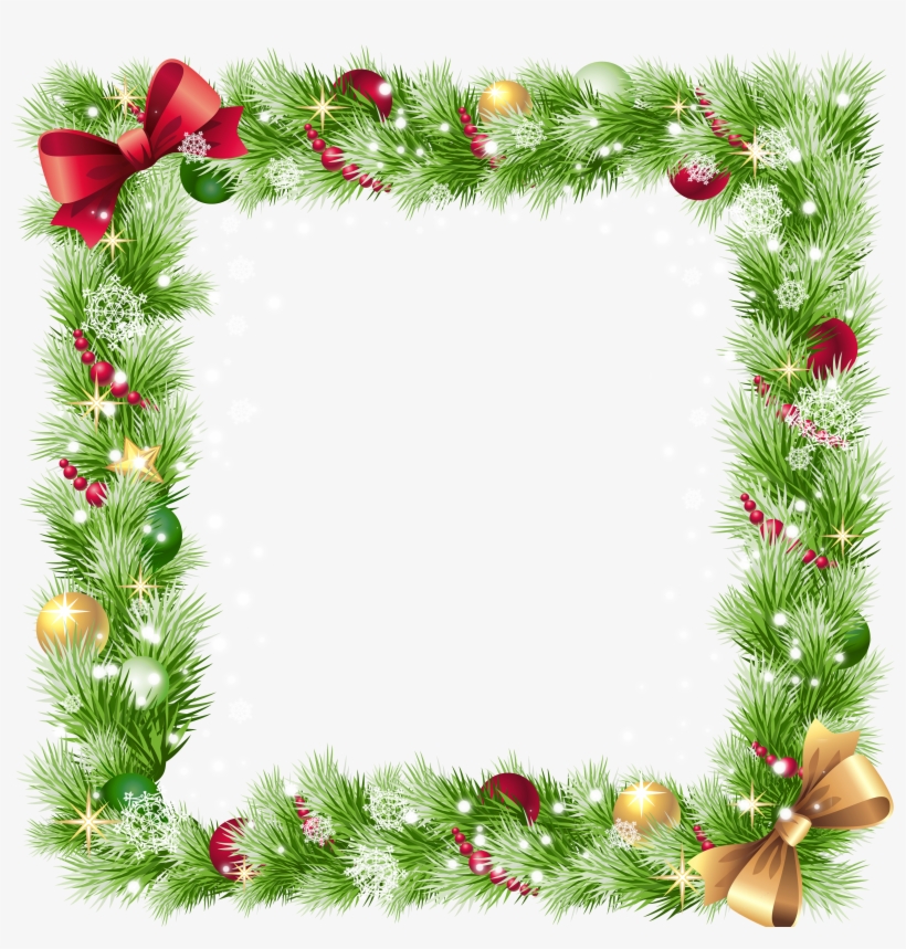 Transparent Christmas Png Border Frame - Christmas Frame Png, transparent png #391808