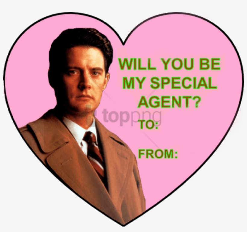 Valentine Valentine's Day Transparent Twin Peaks Agent - Twin Peaks Valentines Day, transparent png #391856