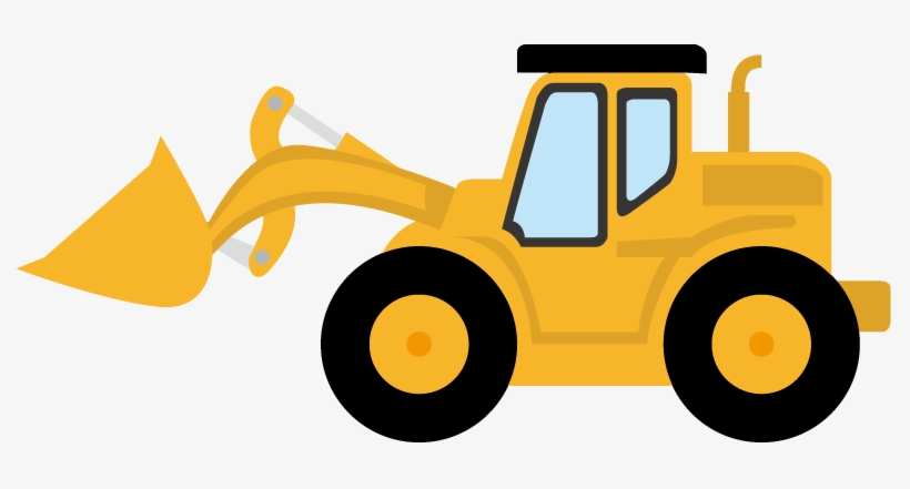 Heavy Equipment Silhouette At Getdrawings - Bulldozer Clip Art, transparent png #392047