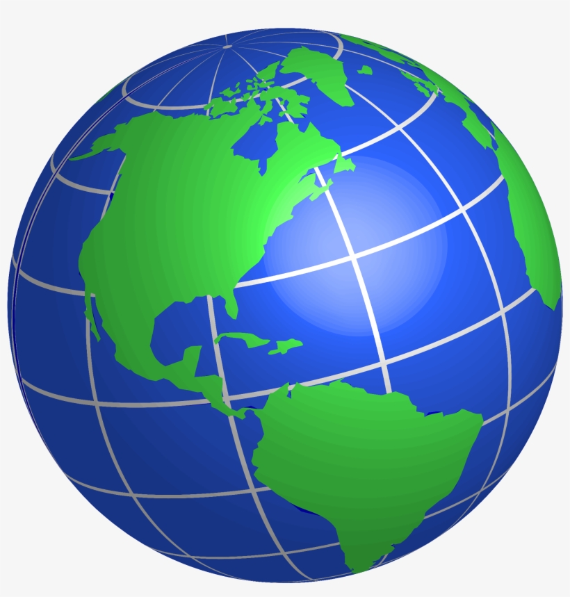 Globe Clipart Transparent Background - Us World Map Clipart, transparent png #392496