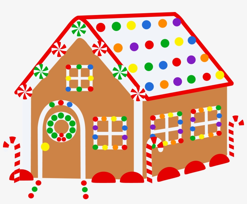 House With Christmas Lights Png Library - Christmas Houses For Drawing, transparent png #392708