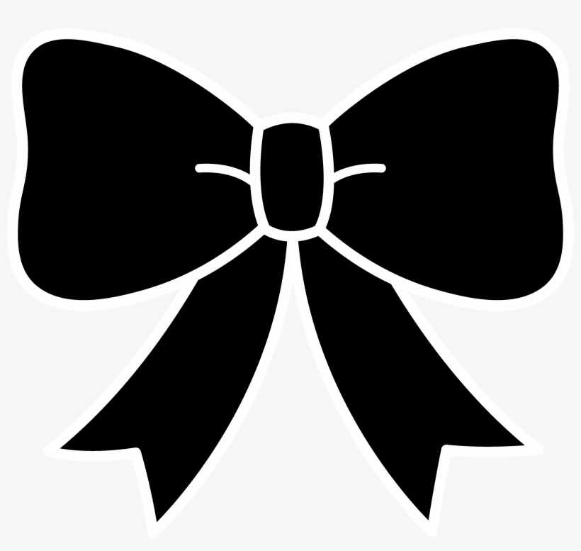 28 Collection Of Hair Bow Clipart Black And White - Hair Bow Clipart, transparent png #392834