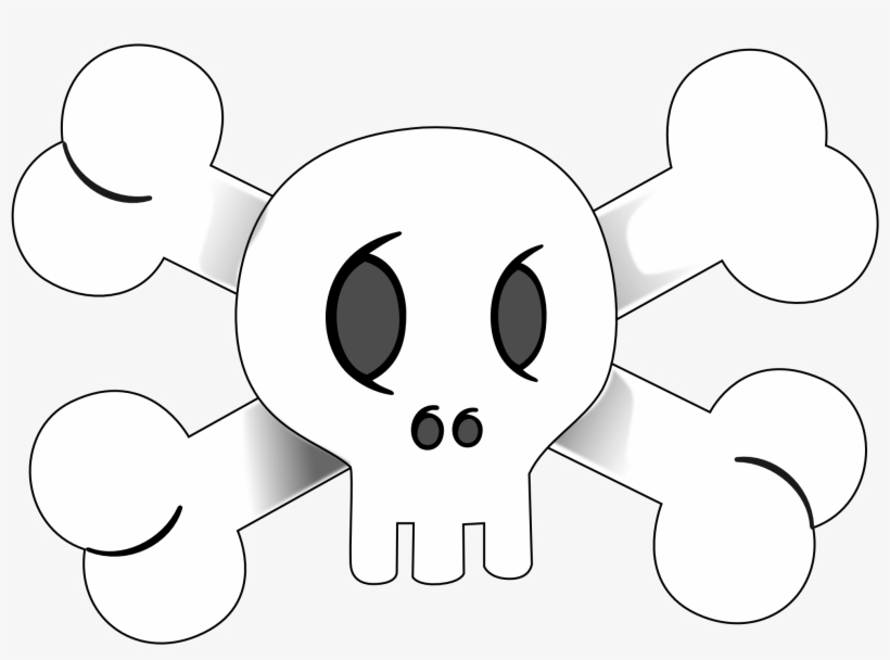 Pirate Flag Clip Art - Skull, transparent png #393057