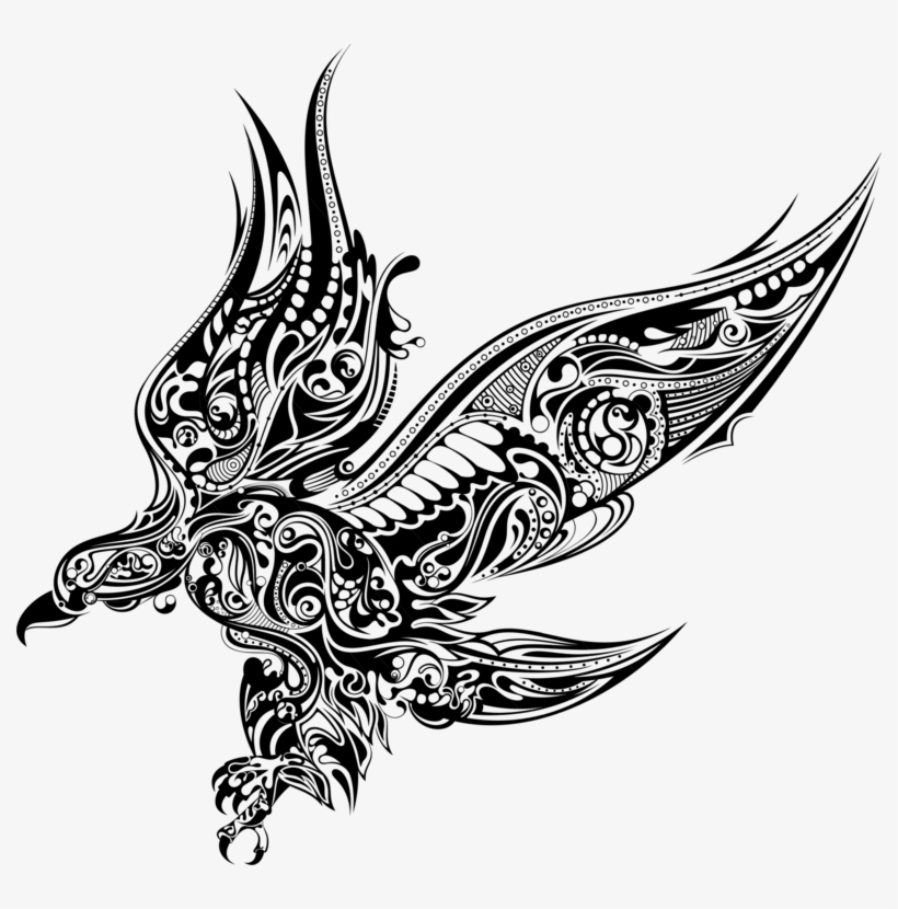 Bird Eagle Silhouette Abstract Art - Abstract Eagle, transparent png #393063
