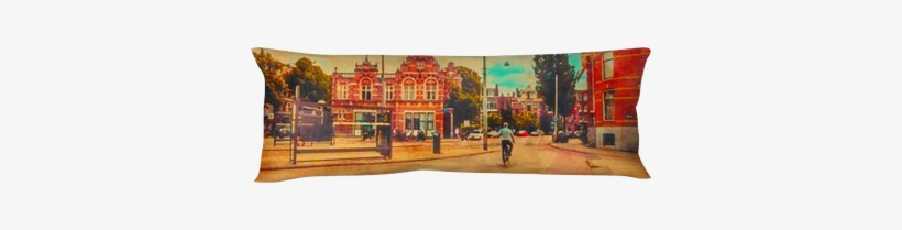 The Cyclist Rides In The Center Of Amsterdam - Amsterdam, transparent png #393505