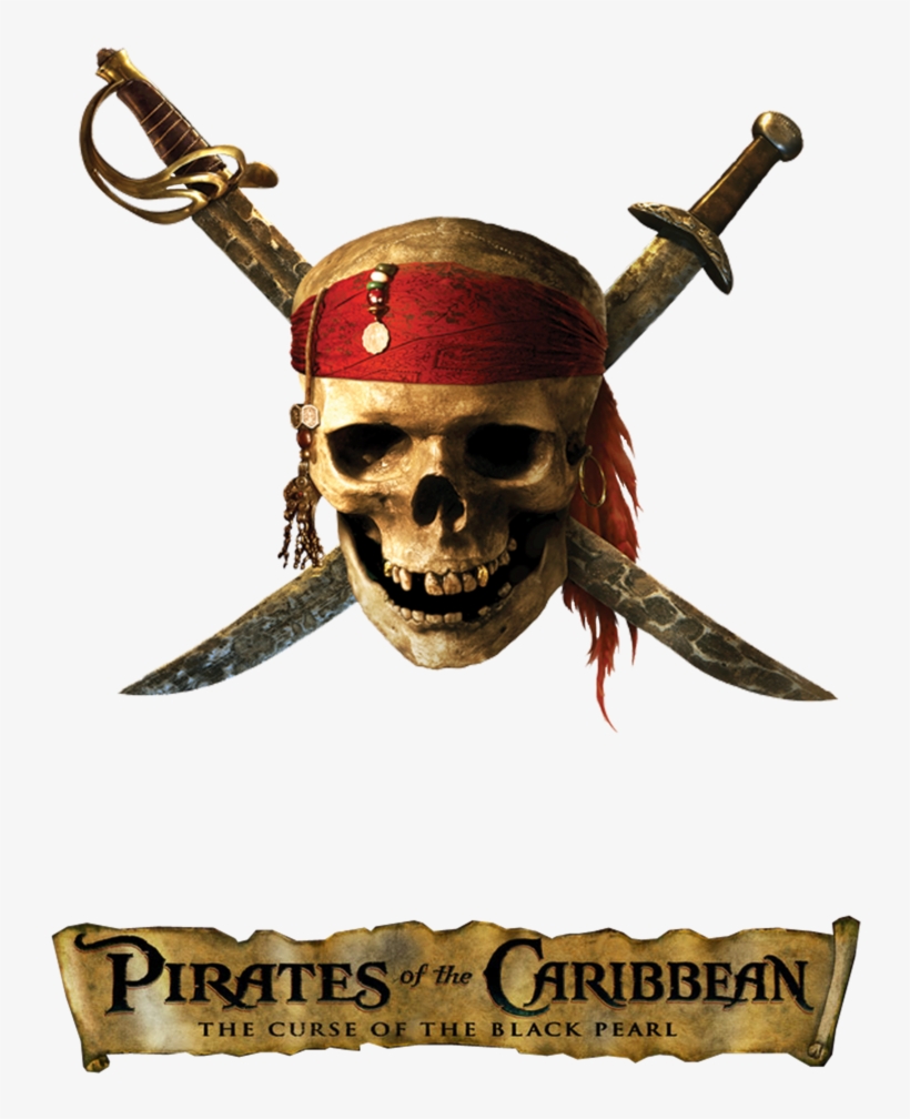 Download Pirates Of The Caribbean 1 Skull By Edentron On Deviantart Pirates Of The Caribbean Skull Logo Png Image With No Background Pngkey Com