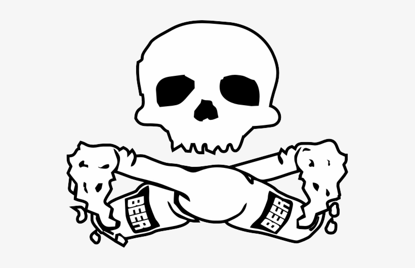 An Awesome Icon For Booze Loving Pirates - Skull And Cross Bottles, transparent png #393911