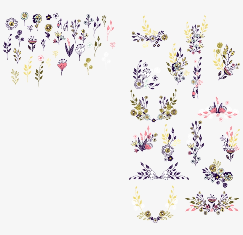 Flower Bouquet Foliage Elements K427 - Flower, transparent png #394290