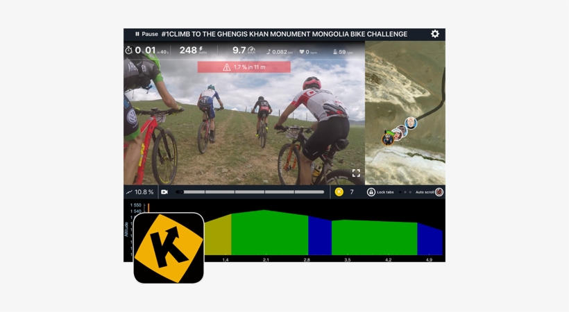 Kinetic Indoor Cycling Bikes Kinomap - Bicycle, transparent png #394360