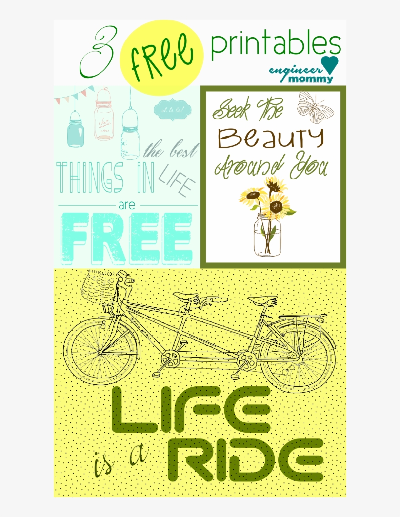 3 Free Printables For Wall Art - Room, transparent png #394417