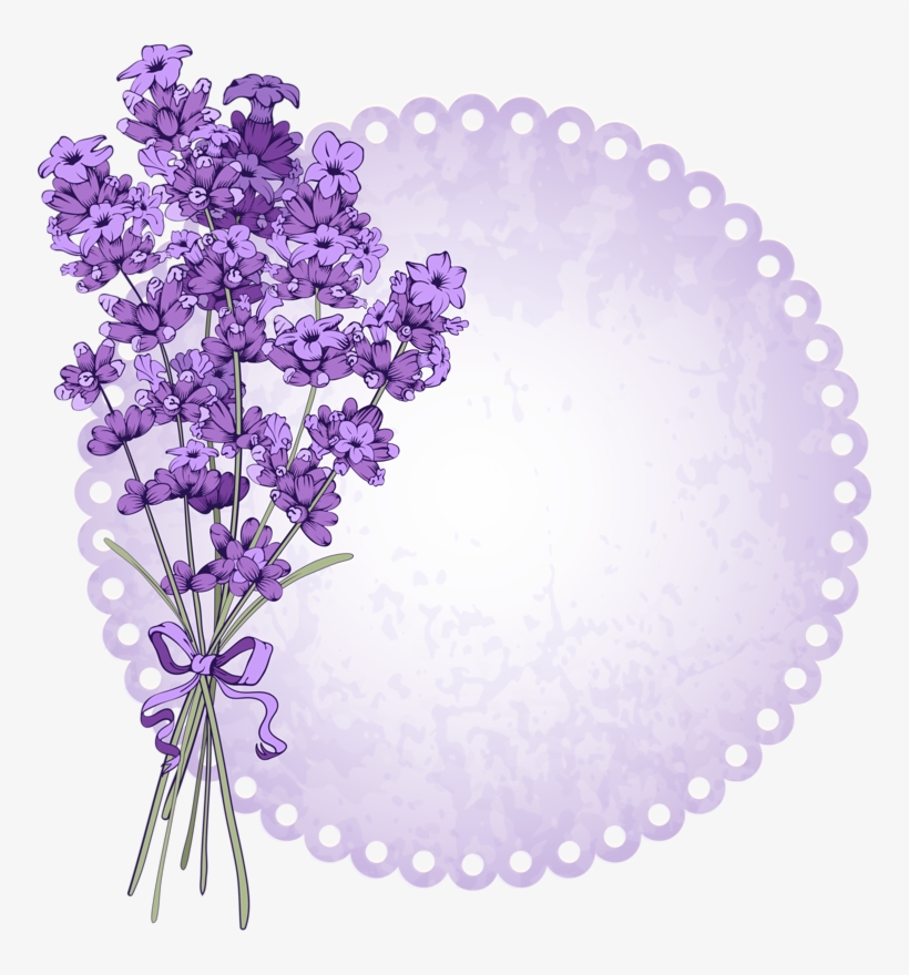 Lavender Watercolor Png Picture Royalty Free Download - Lavender Flower Background Vector, transparent png #394439