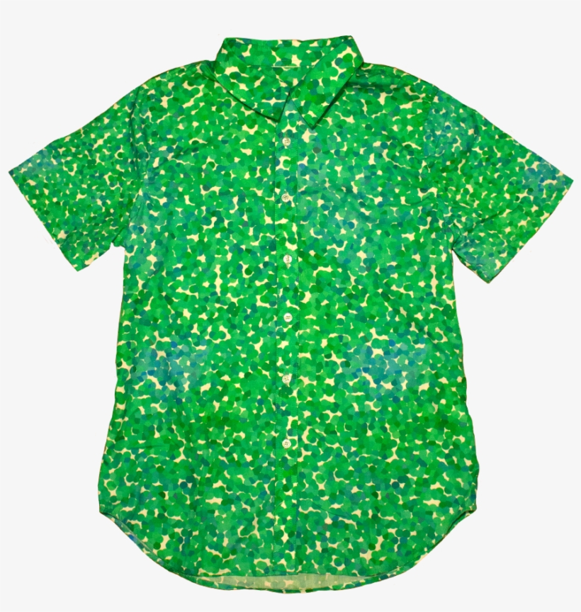 Seurat Fitted Dad Shirt In Foliage - Shirt, transparent png #394719