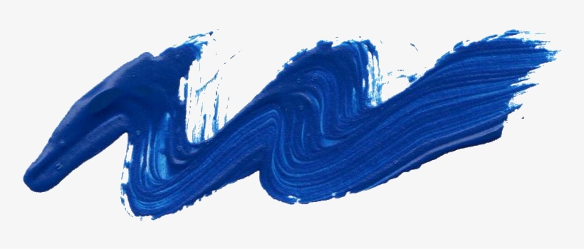 Free Download - Paint Brush Strokes Blue, transparent png #394749